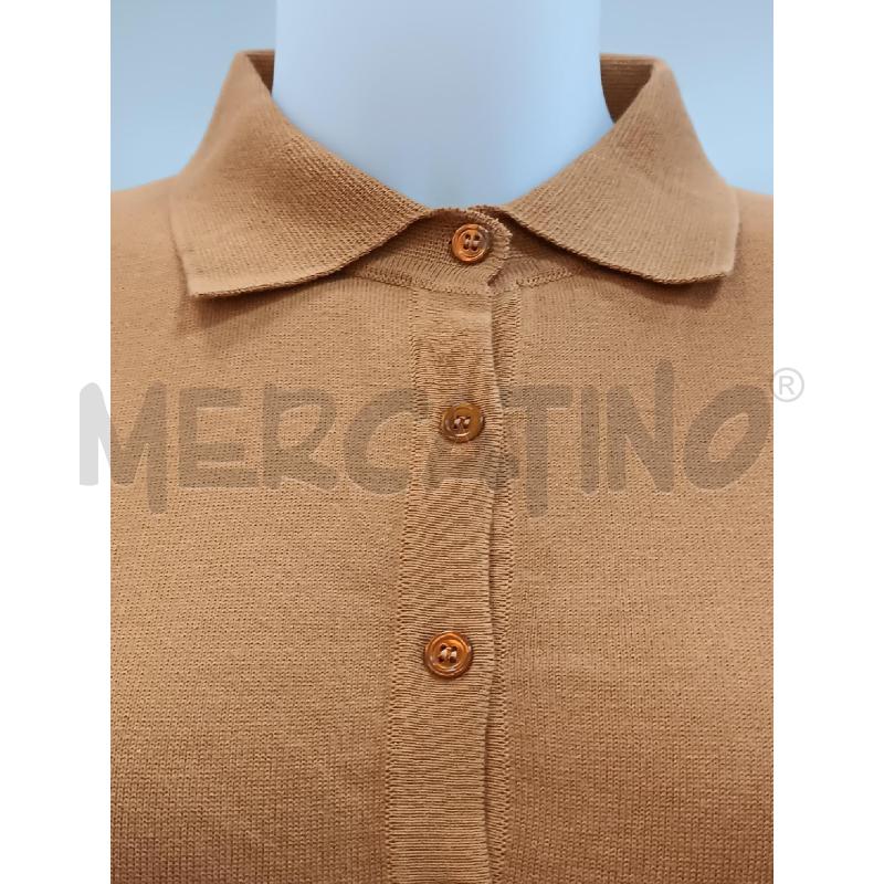POLO DONNA LUISA SPAGNOLI MARRONE 1/2MANICA DI MAGLIA  | Mercatino dell'Usato Torino tenivelli 2