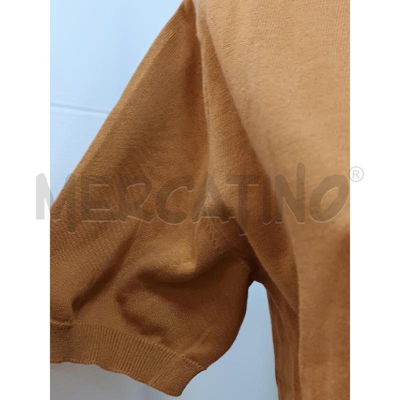 POLO DONNA LUISA SPAGNOLI MARRONE 1/2MANICA DI MAGLIA  | Mercatino dell'Usato Torino tenivelli 3