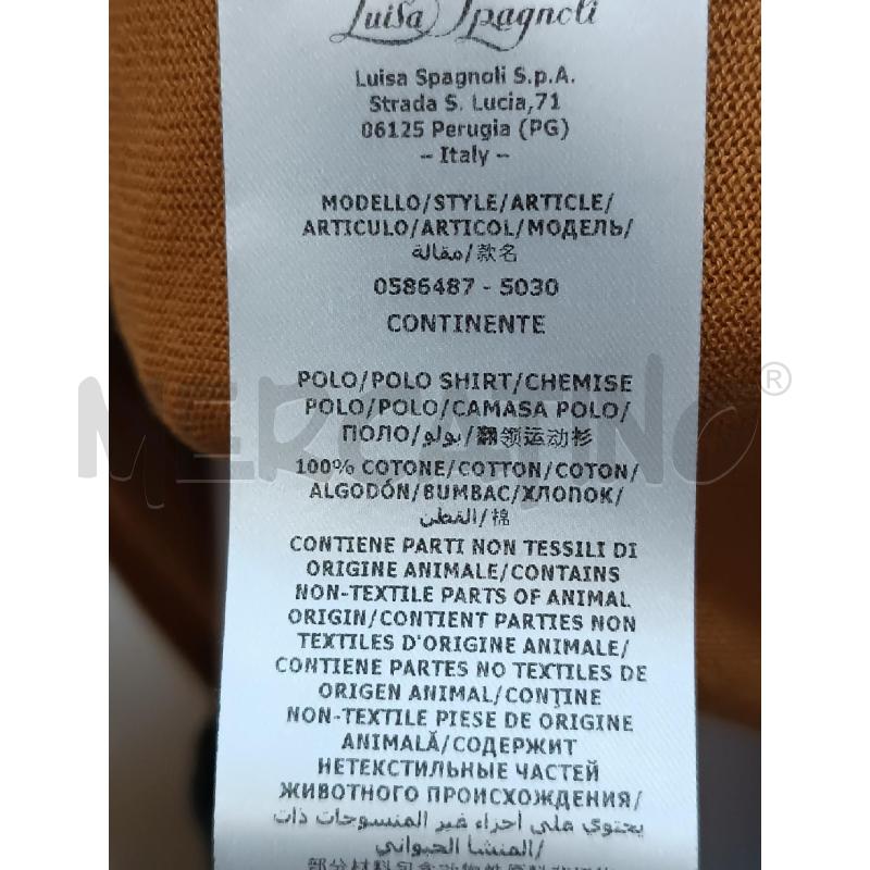 POLO DONNA LUISA SPAGNOLI MARRONE 1/2MANICA DI MAGLIA  | Mercatino dell'Usato Torino tenivelli 4