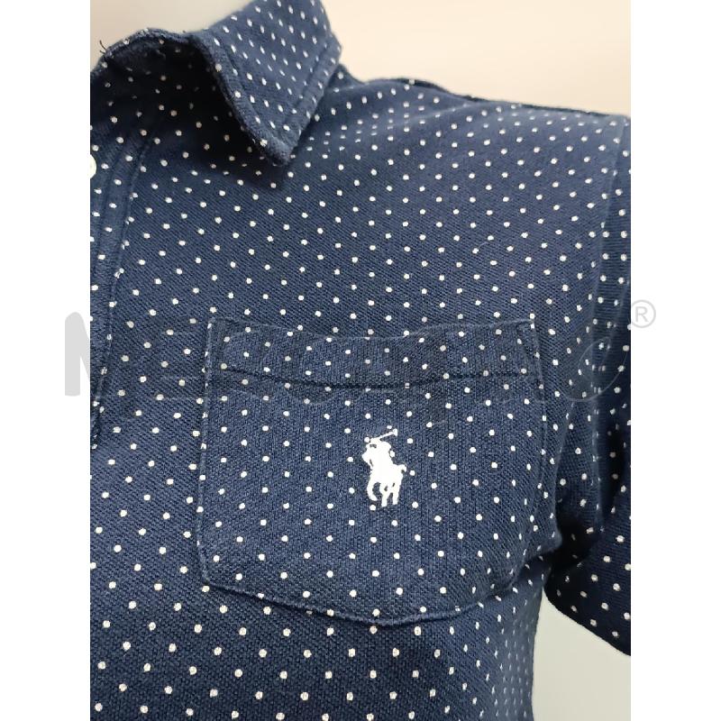 POLO DONNA RALPH LAUREN BLU POIS BIANCHI | Mercatino dell'Usato Torino tenivelli 2