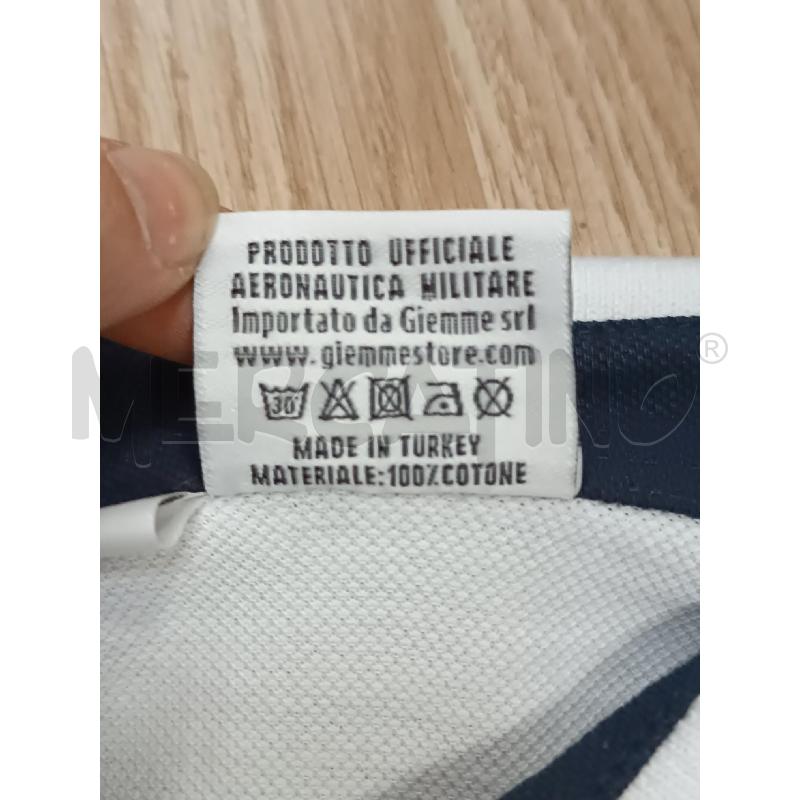 POLO UOMO AERONAUTICA MILITARE BIANCA 1/2 MANICA  | Mercatino dell'Usato Torino tenivelli 4