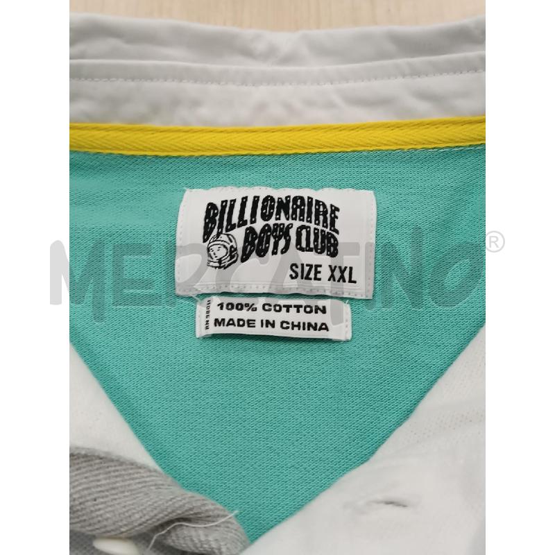 POLO UOMO BILLIONAIRE BIANCO RIGHE  AZZURRE ROSSE GIALLE NERE | Mercatino dell'Usato Torino tenivelli 4
