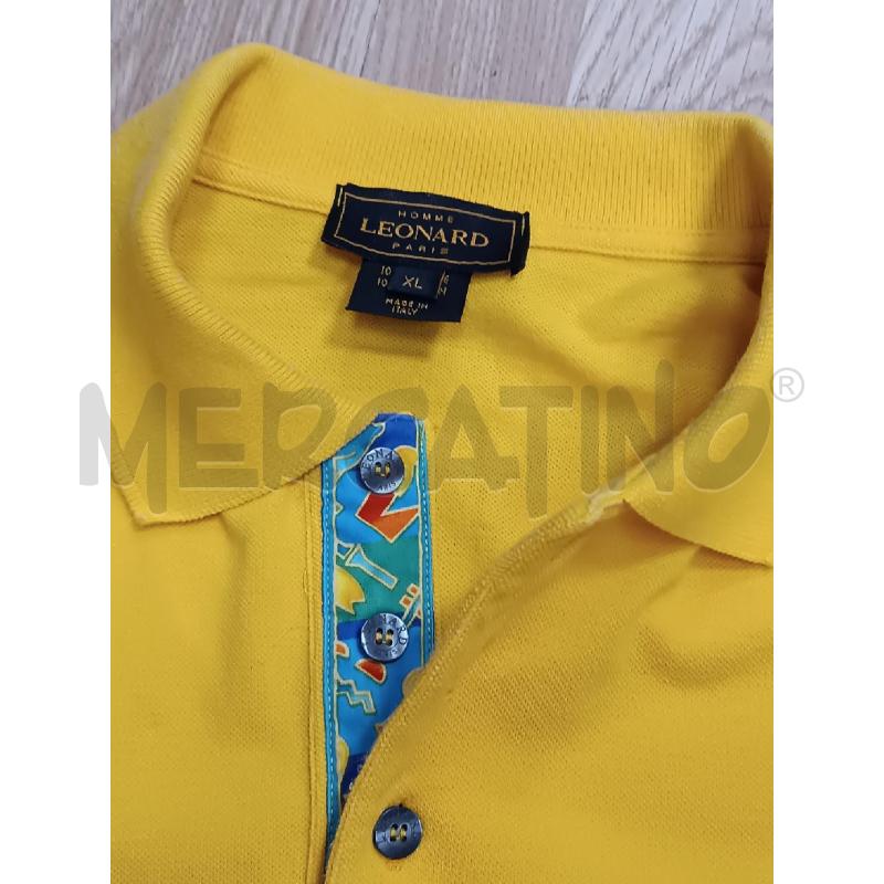 POLO UOMO LEONARD GIALLA 1/2 MANICA  | Mercatino dell'Usato Torino tenivelli 3