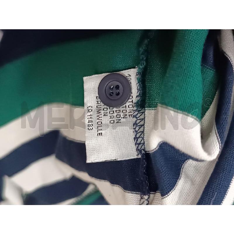 POLO UOMO PAUL SHARK RIGHE BLU VERDE BIANCHE | Mercatino dell'Usato Torino tenivelli 4