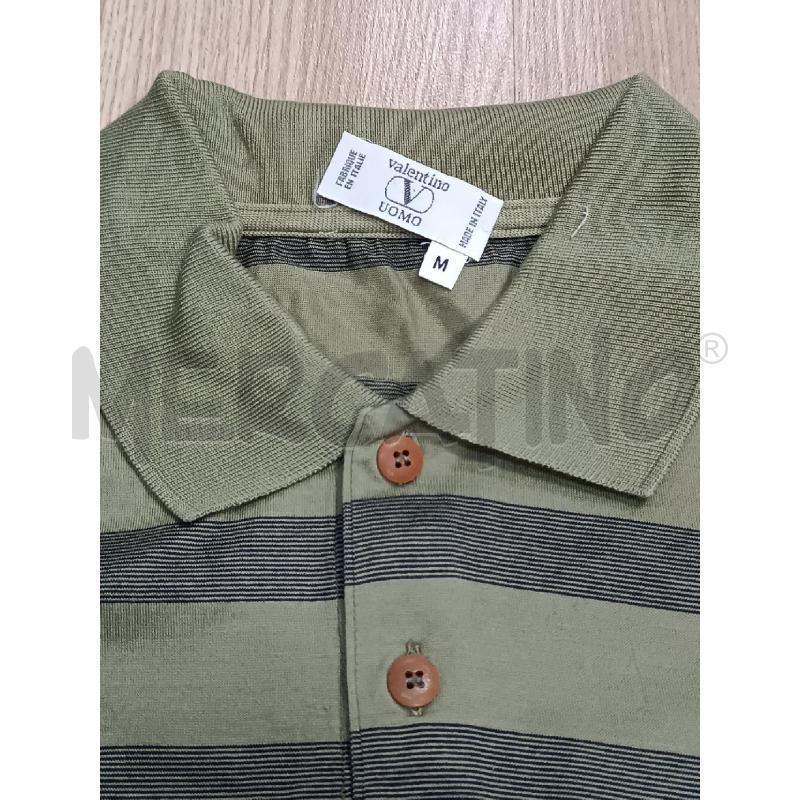 POLO UOMO VALENTINO VERDONE RIGHE ORIZONTALI  | Mercatino dell'Usato Torino tenivelli 2