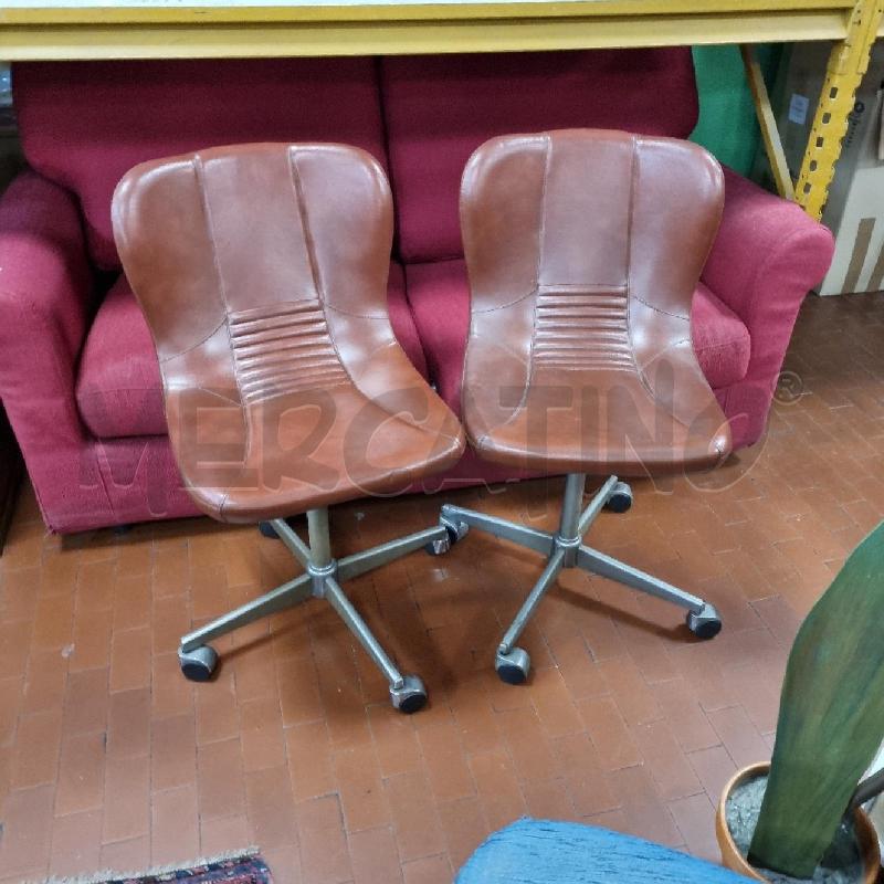 POLTRONCINE DA UFFICIO VECCHIE RIVEST PELLE MARR DA RESTAURARE | Mercatino dell'Usato Torino tenivelli 1