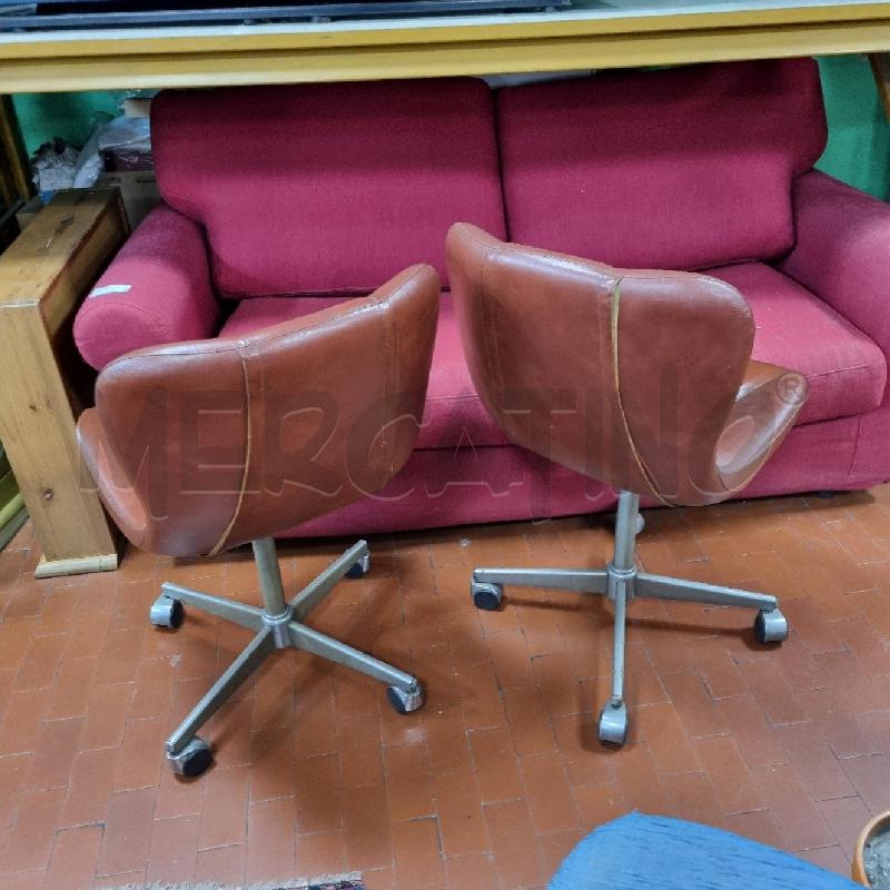 POLTRONCINE DA UFFICIO VECCHIE RIVEST PELLE MARR DA RESTAURARE | Mercatino dell'Usato Torino tenivelli 2