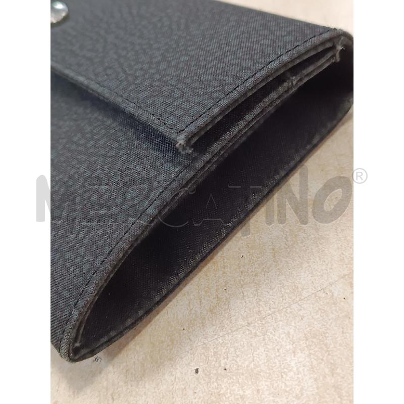PORTA FOGLIO BORBONESE DI RASO NERO EFFETTO MACULATO  | Mercatino dell'Usato Torino tenivelli 5