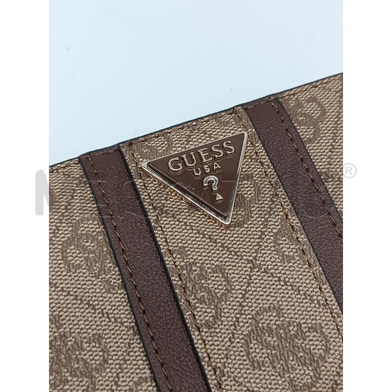 PORTA FOGLIO GUESS MARRONE TRAMA LOGO  | Mercatino dell'Usato Torino tenivelli 2