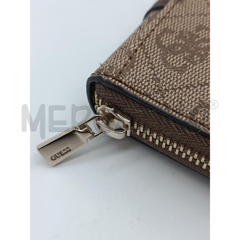 PORTA FOGLIO GUESS MARRONE TRAMA LOGO  | Mercatino dell'Usato Torino tenivelli 3