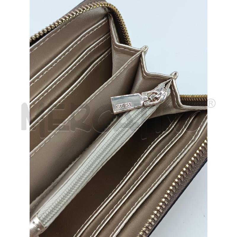 PORTA FOGLIO GUESS MARRONE TRAMA LOGO  | Mercatino dell'Usato Torino tenivelli 4