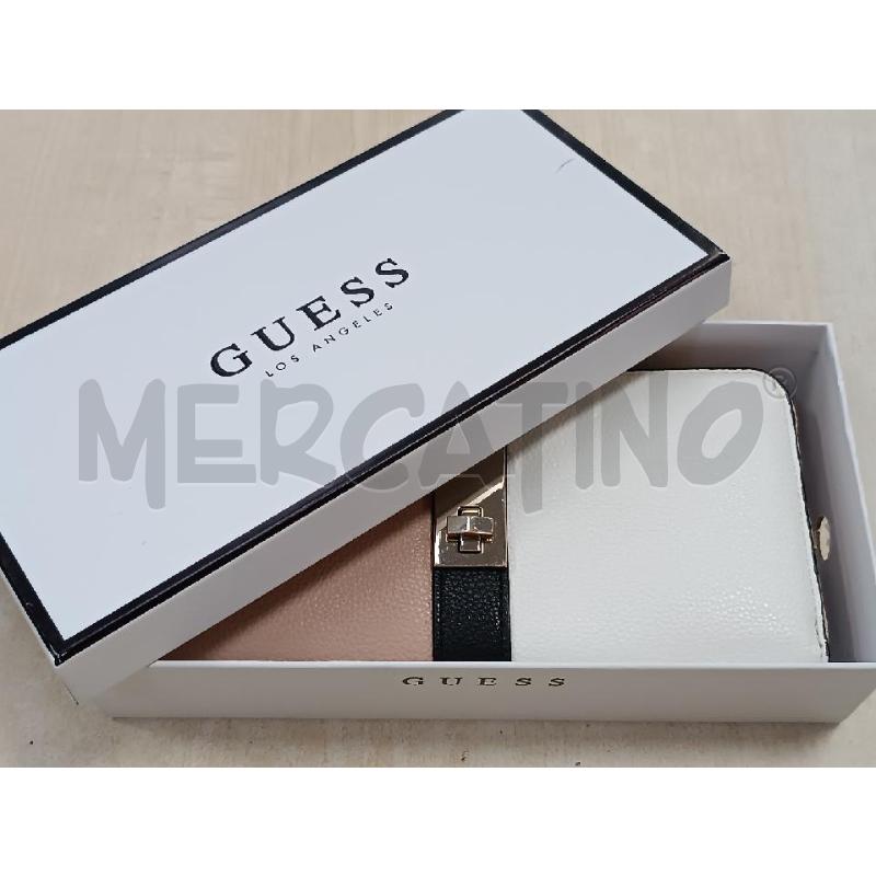 PORTA FOGLIO GUESS  ROSANTICO E BIANCO  | Mercatino dell'Usato Torino tenivelli 1