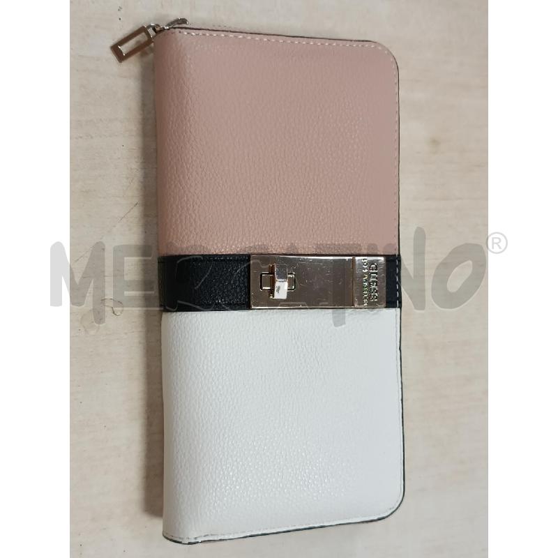 PORTA FOGLIO GUESS  ROSANTICO E BIANCO  | Mercatino dell'Usato Torino tenivelli 2