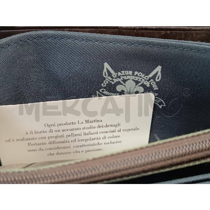 PORTA FOGLIO LA MARTINA BEIGE E VERDONE  | Mercatino dell'Usato Torino tenivelli 5