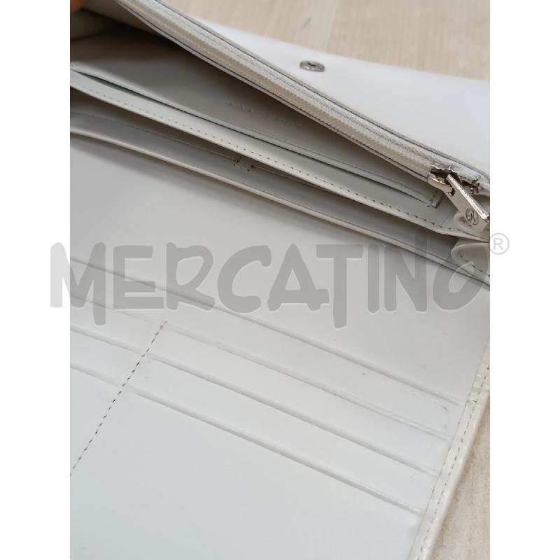 PORTA FOGLIO LONGCHAMP BIANCO PELLE | Mercatino dell'Usato Torino tenivelli 3