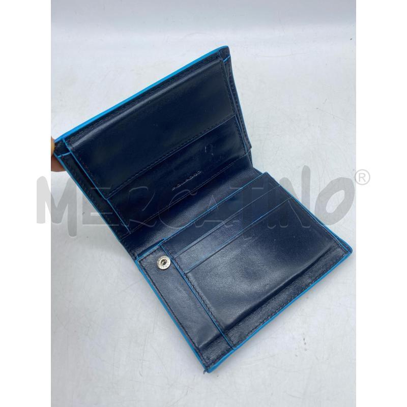PORTA FOGLIO PELLE PIQUADRO BLU  | Mercatino dell'Usato Torino tenivelli 2