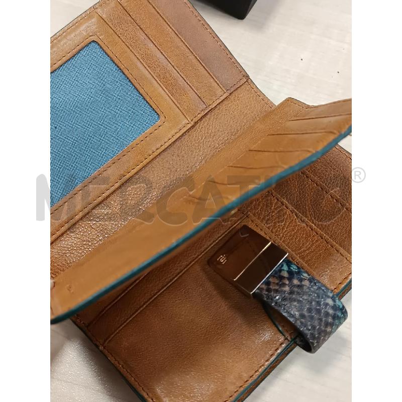 PORTA FOGLIO PIQUADRO RETTILE VERDE + SCATOLA  | Mercatino dell'Usato Torino tenivelli 3