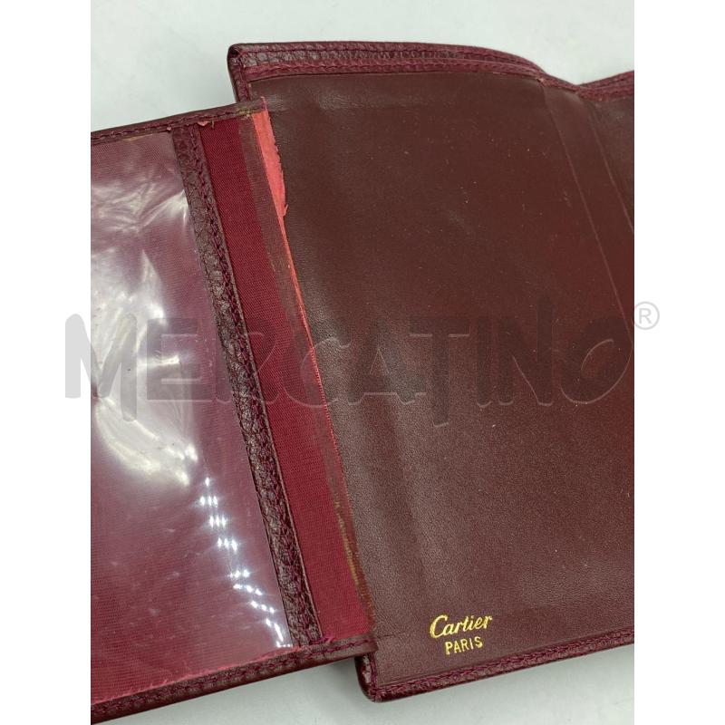 PORTA FOGLIO PORTA DOCUMENTI CARTIER BORDEAUX  | Mercatino dell'Usato Torino tenivelli 3
