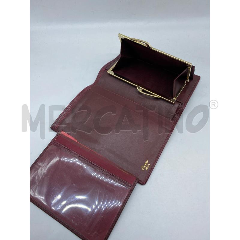 PORTA FOGLIO PORTA DOCUMENTI CARTIER BORDEAUX  | Mercatino dell'Usato Torino tenivelli 4