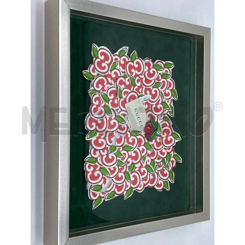 QUADRO GUCCI CORNICE ACCIAIO SATINATO | Mercatino dell'Usato Torino tenivelli 5