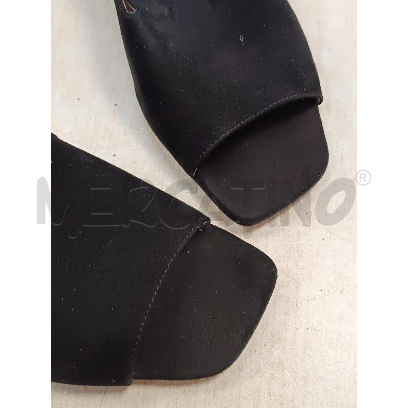 SABOT CAFE NOIR SCAMOSCIATO NERI TACCO VERNICE  | Mercatino dell'Usato Torino tenivelli 4