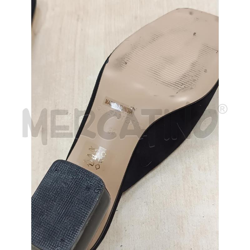 SABOT CAFE NOIR SCAMOSCIATO NERI TACCO VERNICE  | Mercatino dell'Usato Torino tenivelli 5