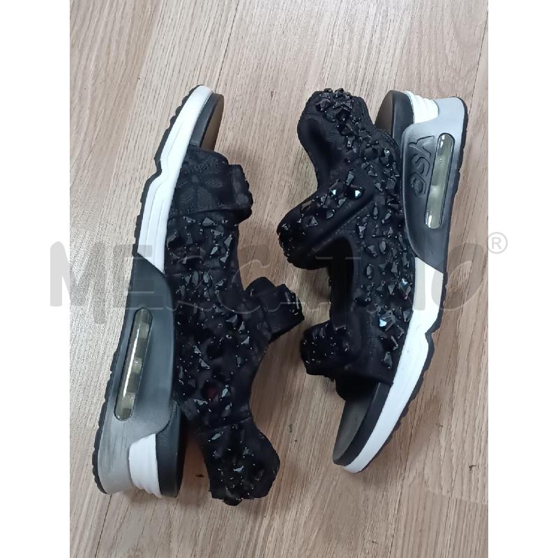 SANDALI DONNA ASH NERO CON STRASS  | Mercatino dell'Usato Torino tenivelli 1