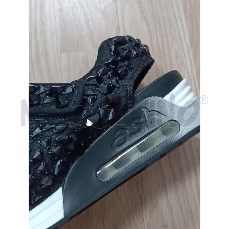 SANDALI DONNA ASH NERO CON STRASS  | Mercatino dell'Usato Torino tenivelli 2