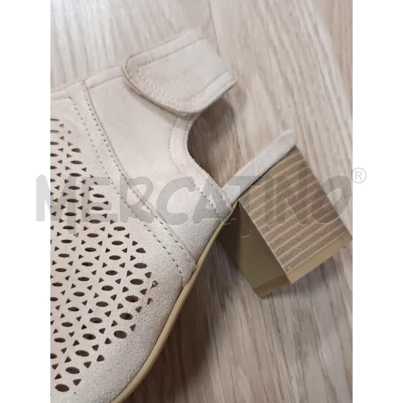 SANDALI DONNA CAFE COST BEIGE TRAFORATO  | Mercatino dell'Usato Torino tenivelli 4