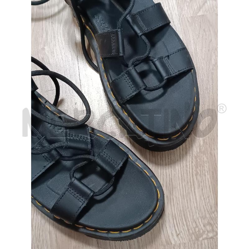 SANDALI DONNA DR MARTENS PELLE NERA MORBIDA LEGGERISSIMI | Mercatino dell'Usato Torino tenivelli 3