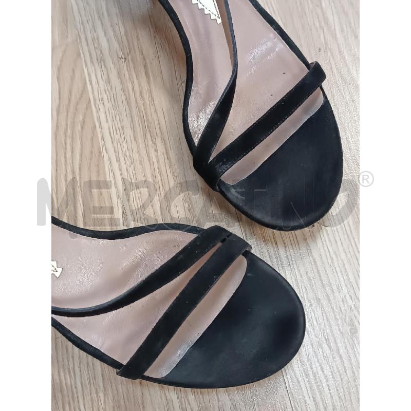 SANDALI DONNA EMPORIO ARMANI SCAMOSCIATE NERE  | Mercatino dell'Usato Torino tenivelli 2