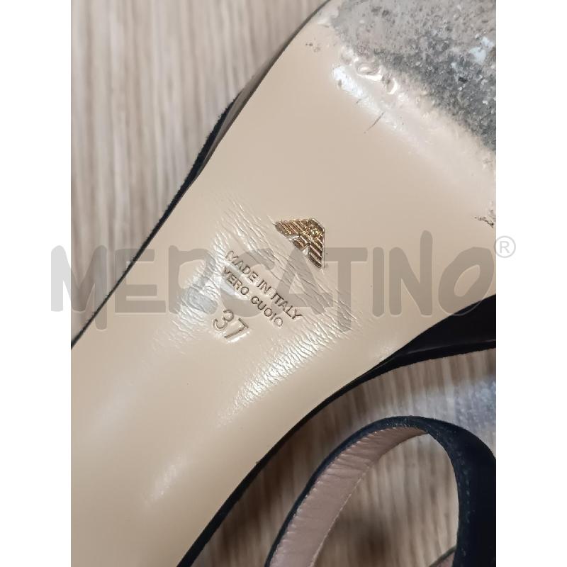 SANDALI DONNA EMPORIO ARMANI SCAMOSCIATE NERE  | Mercatino dell'Usato Torino tenivelli 5