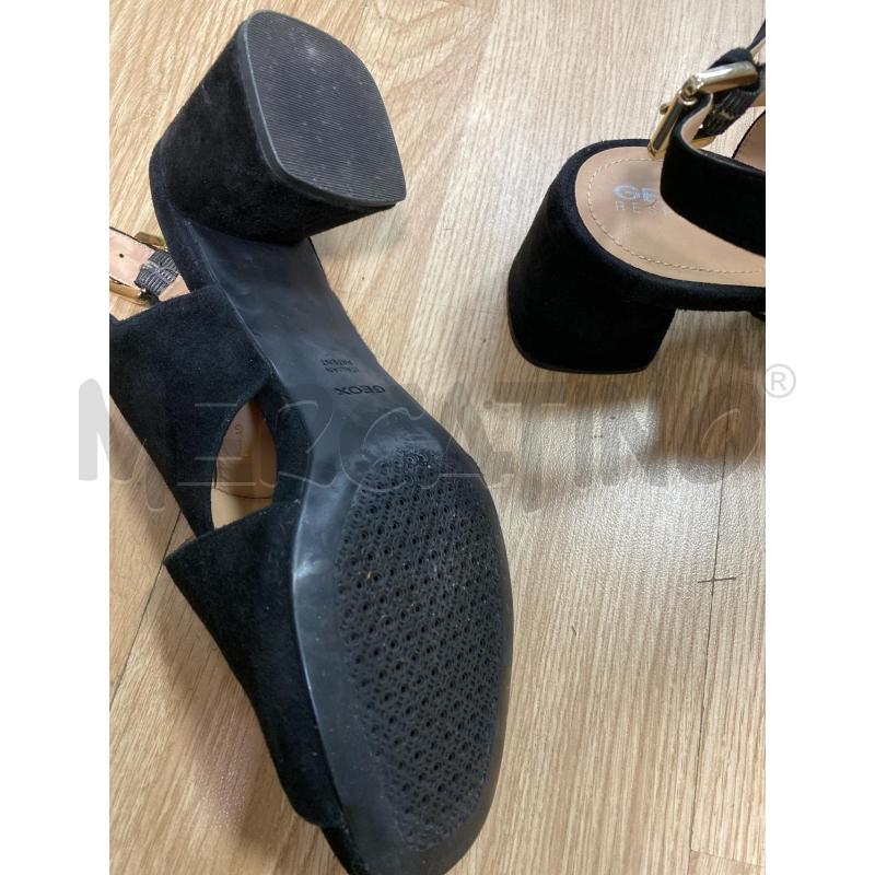 SANDALI DONNA GEOX SCAMOSCIATE NERE | Mercatino dell'Usato Torino tenivelli 5
