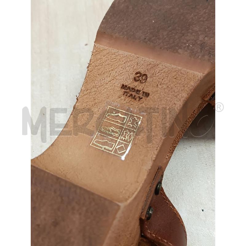 SANDALI DONNA MAURO LEONE SUOLA DI LEGNO E PELLE  | Mercatino dell'Usato Torino tenivelli 5