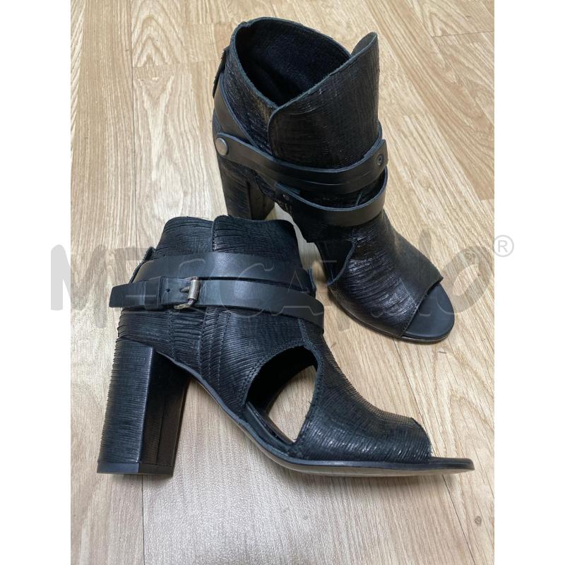 SANDALI DONNA MIMMU NERE TACCO 8CM QUADRATO  | Mercatino dell'Usato Torino tenivelli 1