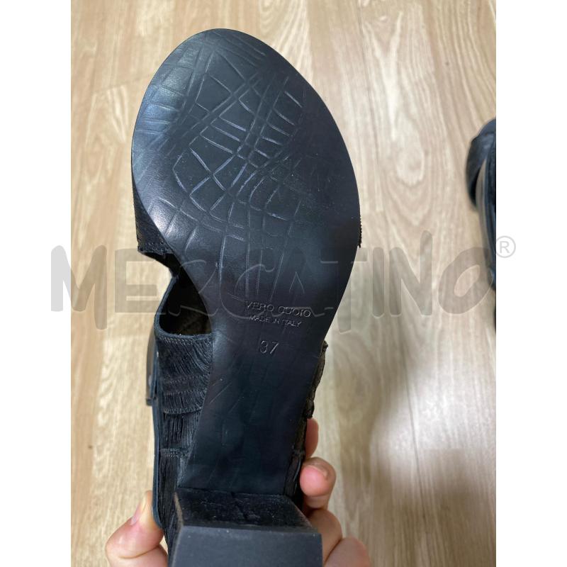 SANDALI DONNA MIMMU NERE TACCO 8CM QUADRATO  | Mercatino dell'Usato Torino tenivelli 5