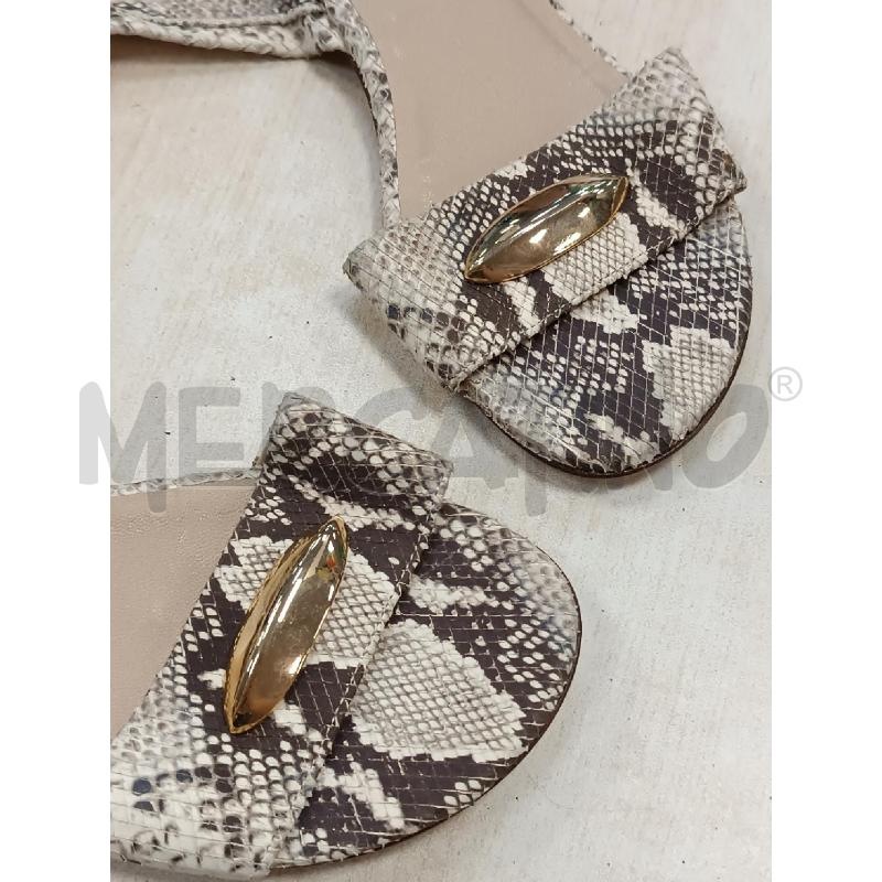 SANDALI DONNA PINKO RETTILE BEIGE MARRONE  | Mercatino dell'Usato Torino tenivelli 5