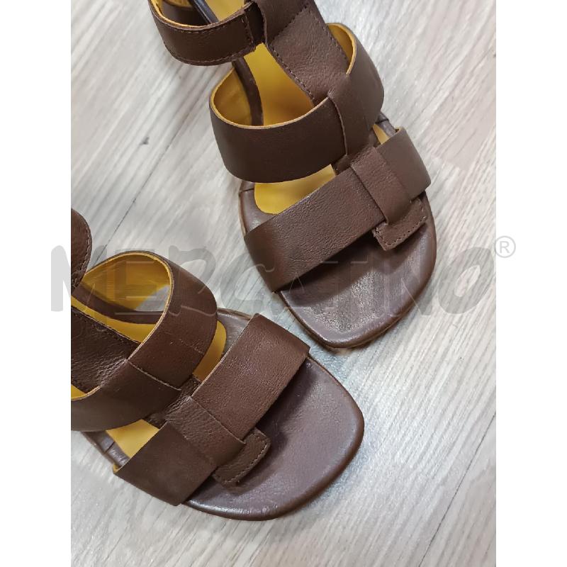 SANDALI DONNA STUDIO PELLE MARRONE | Mercatino dell'Usato Torino tenivelli 3