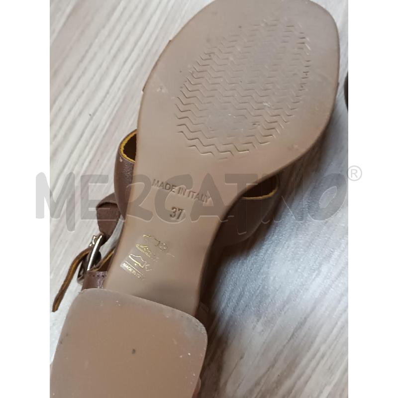 SANDALI DONNA STUDIO PELLE MARRONE | Mercatino dell'Usato Torino tenivelli 5