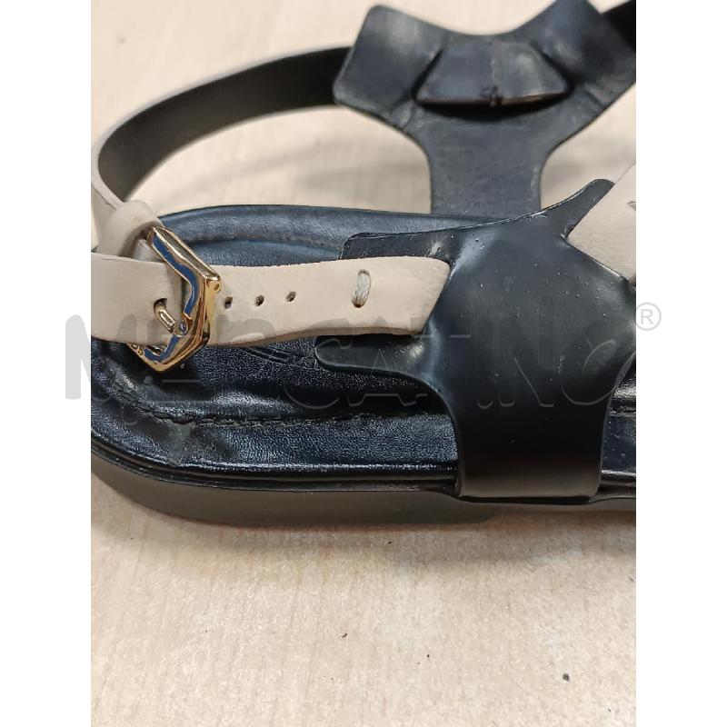 SANDALI DONNA TOD'S NERI BEIGE VERA PELLE  | Mercatino dell'Usato Torino tenivelli 5
