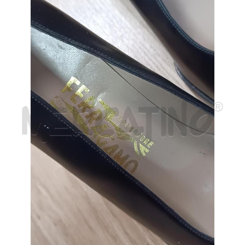 SCARPE DONNA FERRAGAMO NERI PUNTA VERNICE  | Mercatino dell'Usato Torino tenivelli 3