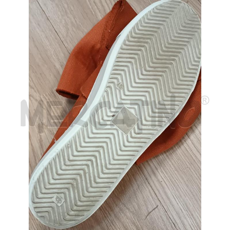 SCARPE DONNA LIVIA'S BOW TELA ARANCIONE FIOCCO DAVANTI | Mercatino dell'Usato Torino tenivelli 5