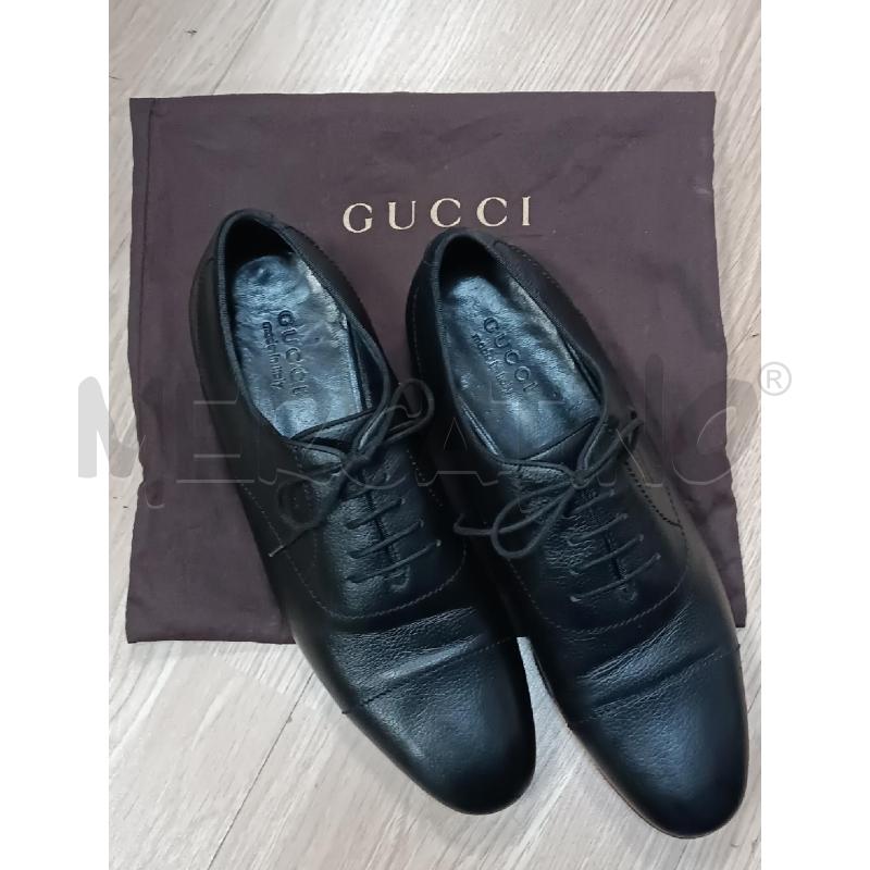 SCARPE UOMO GUCCI NERE IN PELLE  | Mercatino dell'Usato Torino tenivelli 1