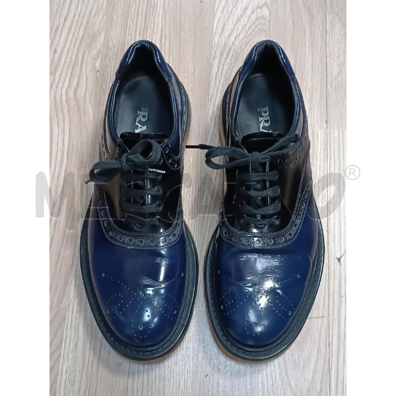 SCARPE UOMO PRADA IN PELLE BLU SUOLA TRASPARENTE  | Mercatino dell'Usato Torino tenivelli 2