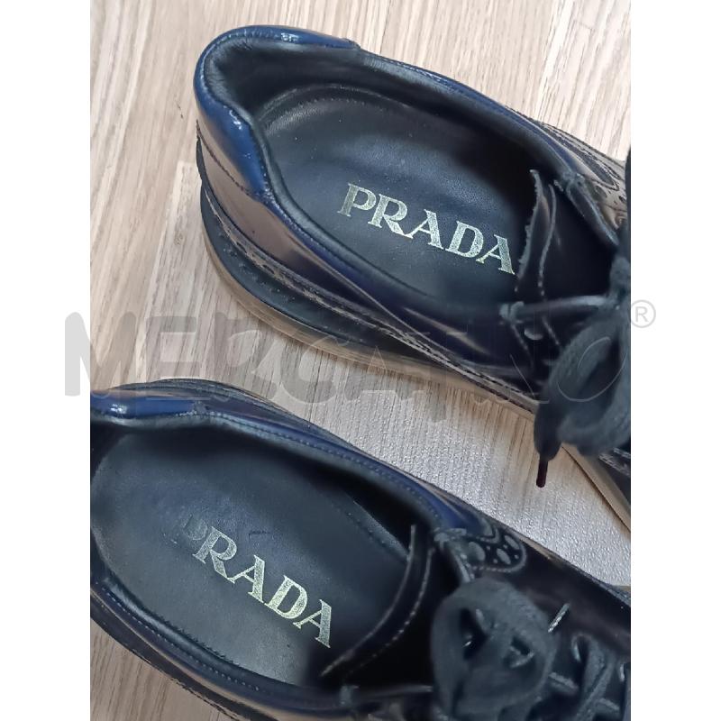 SCARPE UOMO PRADA IN PELLE BLU SUOLA TRASPARENTE  | Mercatino dell'Usato Torino tenivelli 4