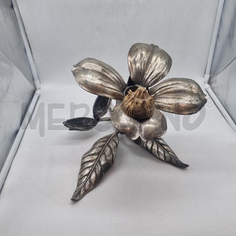 SET DA FUMO EPOCA FORMA FIORI PELTRO PORTASIGAR +POSACENERI | Mercatino dell'Usato Torino tenivelli 4