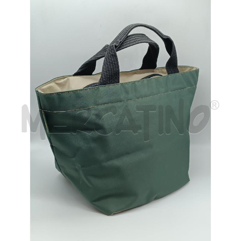 SHOPPER HERVE CHAPERLIER VERDE BEIGE  | Mercatino dell'Usato Torino tenivelli 1