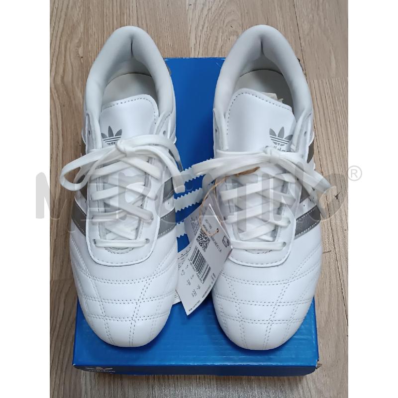 SNEAKERS DONNA ADIDAS BIANCHE RIGHE ARGENTATE  | Mercatino dell'Usato Torino tenivelli 1