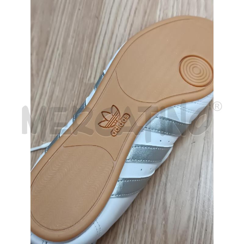SNEAKERS DONNA ADIDAS BIANCHE RIGHE ARGENTATE  | Mercatino dell'Usato Torino tenivelli 4