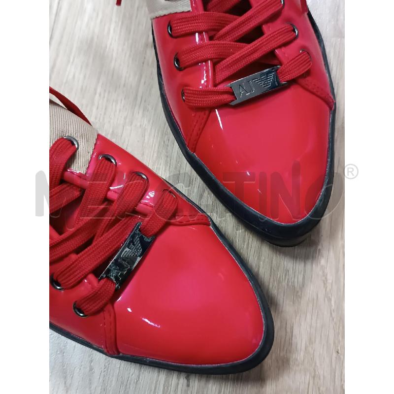 SNEAKERS DONNA ARMANI JEANS VERNICE NERA  | Mercatino dell'Usato Torino tenivelli 3